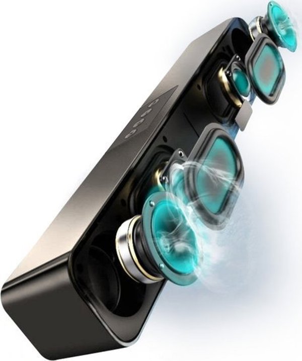 Ηχόμπαρα C-Tech SPK-06, 10W, Ενσύρματη & Ασύρματη, Μαύρη