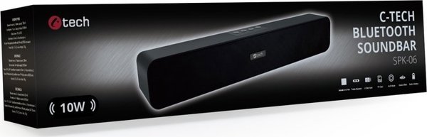Ηχόμπαρα C-Tech SPK-06, 10W, Ενσύρματη & Ασύρματη, Μαύρη