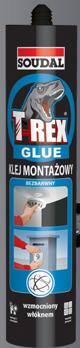 Soudal Κόλλα Τοποθέτησης T-REX 380g Διάφανη