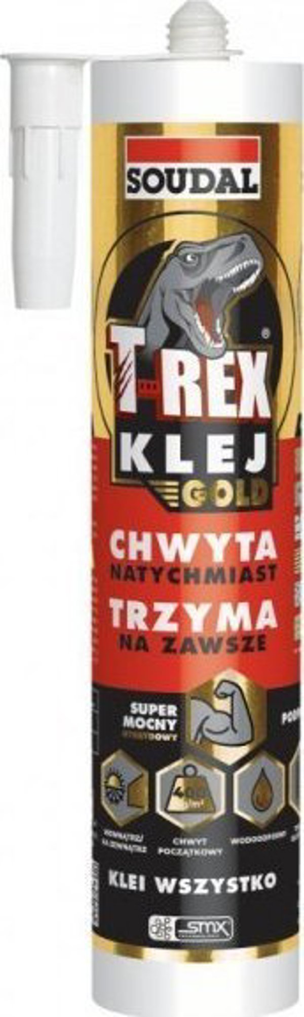 Soudal Klej montazowy hybrydowy 290ml T-REX Gold