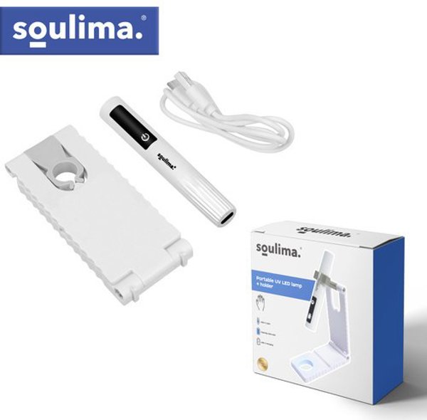 Soulima Lampa UV LED przenona + holder Soulima