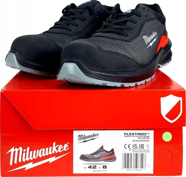 Sourcing MILWAUKEE FLEXTRED ΠΑΠΟΥΤΣΙΑ 1L110133 ΜΕΓΕΘΟΣ.42 S1PS ESD FO ΧΑΜΗΛΟ