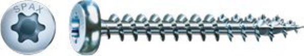 Spax Wkret leb polkulisty ocynk bialy 3.0x16mm HB TX mini (200)