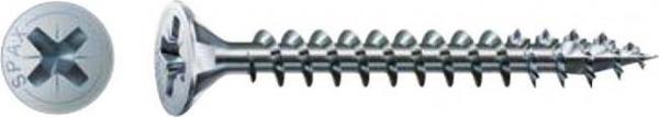 Spax βίδα ξύλου γαλβανισμένη λευκή 3.5*30mm Wirox Mini (200)