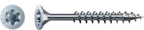 Spax βίδα ξύλου γαλβανισμένη λευκή (1000) TXTG 3.5×40MM SPAX