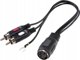 SpeaKa Professional SP-7869832 Phono / DIN-σύνδεση Προσαρμογέας ήχου Y [1x DIN-υποδοχή 5-πολ. - 2x Cinch-βύσματα] Μαύρο