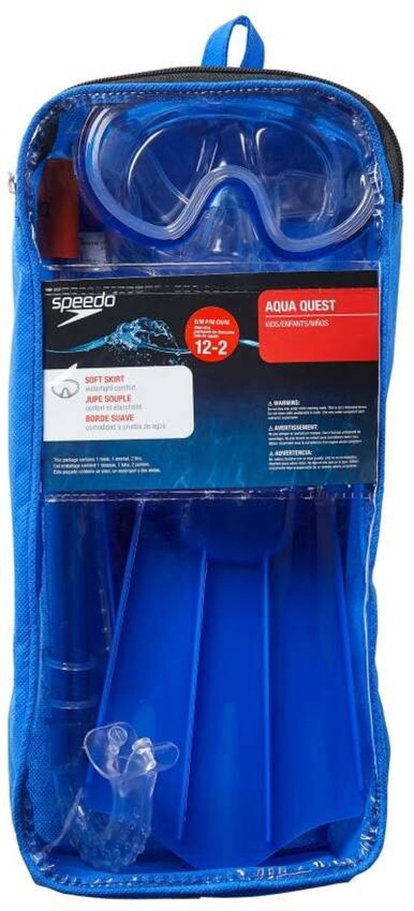 Speedo Παιδικό Σετ Κατάδυσης Kids Aqua Qst Msf, Μάσκα και Αναπνευστήρας για Θάλασσα