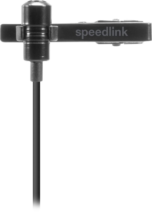 Speedlink Mikrofon SPES. zum Anstecken. Metalclip. schwarz retail