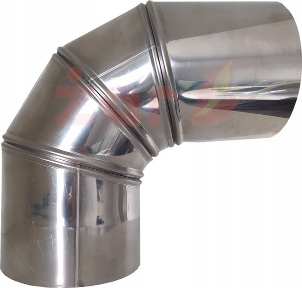 SpiroFlex Ρυθμιζόμενος Αγκώνας Καμινάδας 120mm από Ανοξείδωτο Ατσάλι για Λέβητες