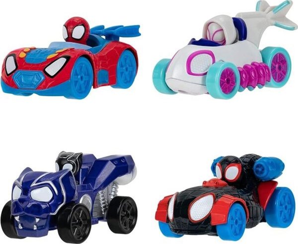 SPIDEY SPIDEY - AMAZING METALS CAR 4 PK (SNF0200) /Figures /Multi