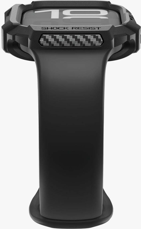 Spigen Rugged Armor 2, matte black - Apple Watch 11 46mm