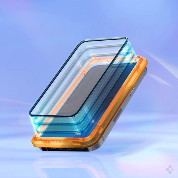 Spigen Tempered Glass iPhone 14 Pro Max AlignMaster, Προστατευτικό Οθόνης, 2 Τεμάχια, Μαύρο