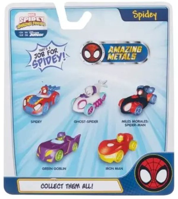 SPIDEY SPIDEY ΚΑΤΑΠΛΗΚΤΙΚΑ ΜΕΤΑΛΛΑ ΑΥΤΟΚΙΝΗΤΟ ASS - assorted