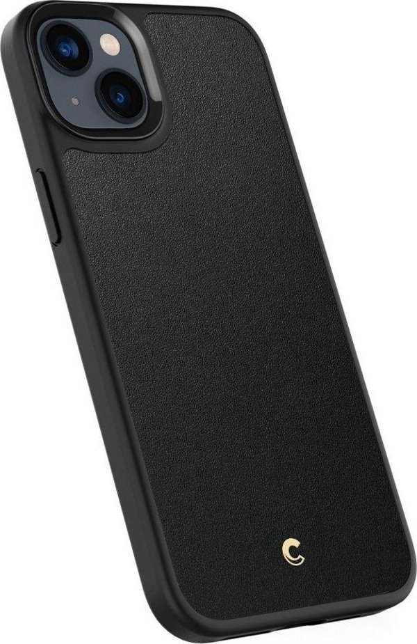 Θήκη Spigen Cyrill Kajuk MagSafe για iPhone 14 Plus - Δερμάτινη PU, Μαύρη