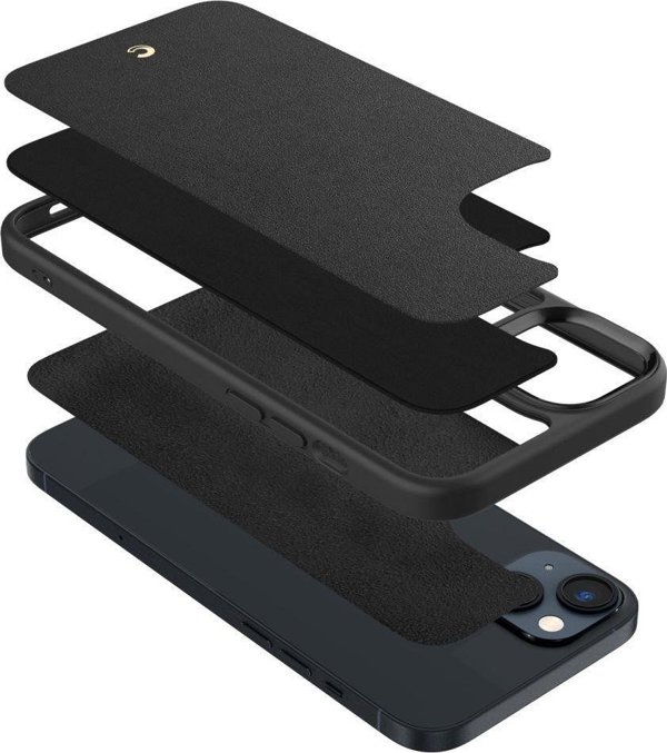 Θήκη Spigen Cyrill Kajuk MagSafe για iPhone 14 Plus - Δερμάτινη PU, Μαύρη