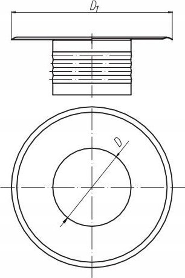 SpiroFlex Ροζέτα Κάλυψης SX-WO160R για Αεραγωγούς, Λευκή, Διάμετρος 160mm