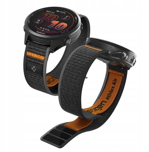 Spigen SPIGEN ATHLEX AIR GARMIN Quick release 22 MM Active black/orange [outlet]