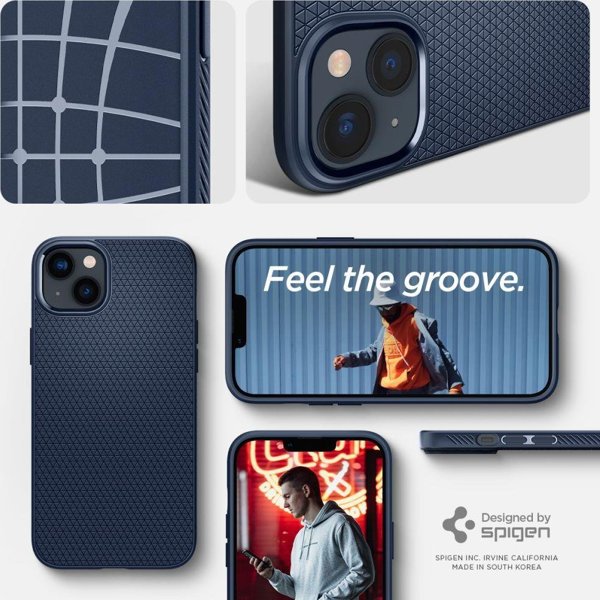 Θήκη Spigen Liquid Air για iPhone 14 Plus - Navy Blue