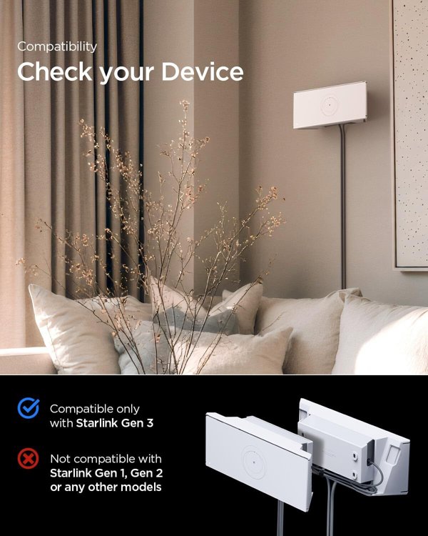 Spigen Wall Mount STL310, white - Starlink (3rd Gen)