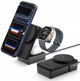 SPIGEN EF323MQ ESSENTIAL 3IN1 MAGNETIC MAGSAFE WIRELESS CHARGER 25W Qi2.2 BLACK