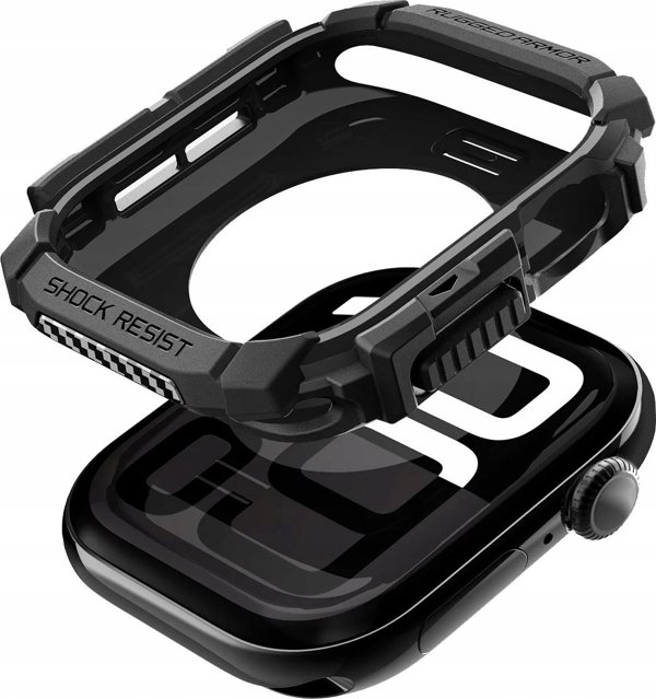 Spigen Θήκη Rugged Armor για Apple Watch 10 (46mm) - Matte Black