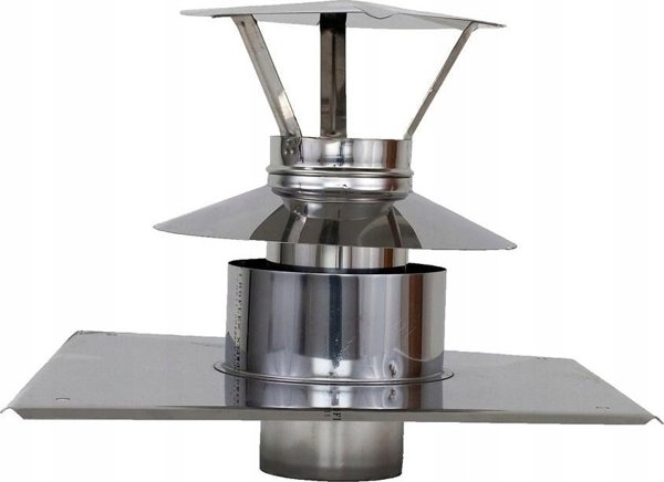 SpiroFlex Συσκευή Εξαγωγής Turbo 60/100mm με Πλάκα Οροφής (S)