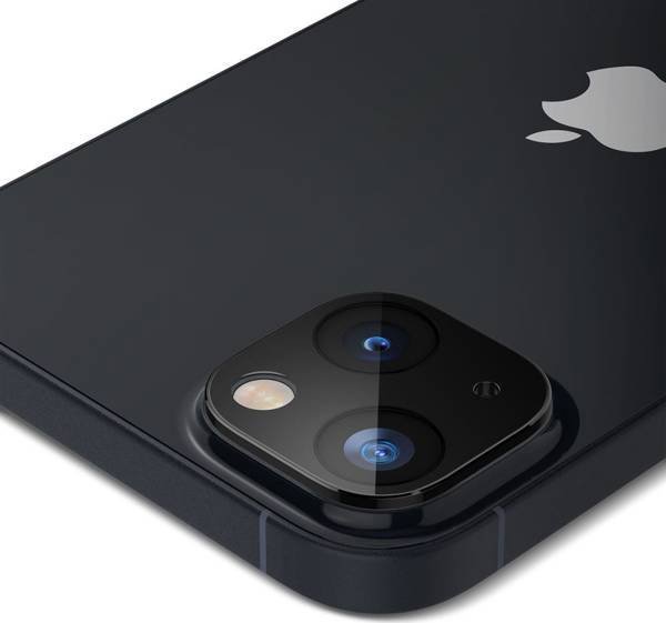 Spigen Optik.tr Προστατευτικό Κάμερας για Apple iPhone 14 / 14 Plus - Μαύρο, Γυαλί 9H, 2 Τεμάχια