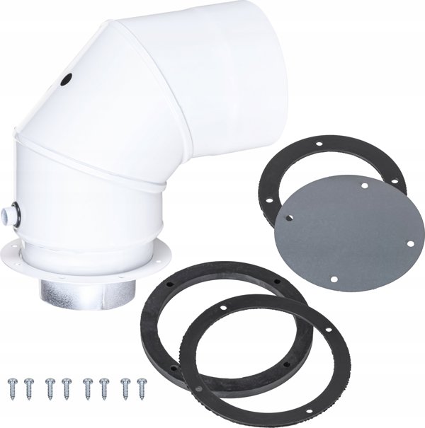 SpiroFlex Προσαρμογέας Αεραγωγού TWK, 80/110 x 80/125mm, Λευκός, για Termet SX-TD80ATWKB