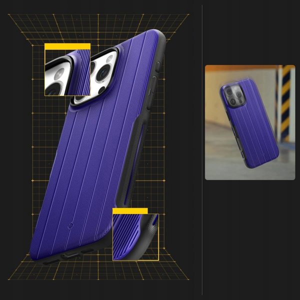 Θήκη Spigen Caseology Dual Grip MagSafe για iPhone 16 Pro, Cobalt Blue