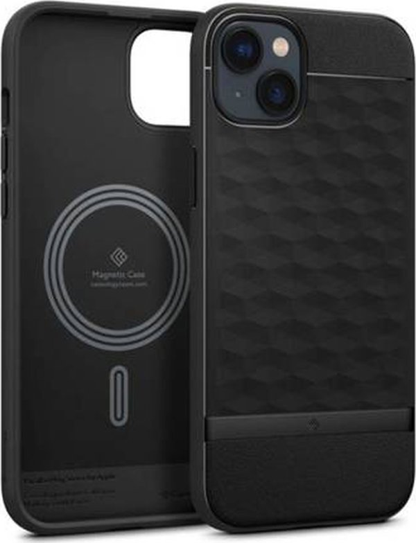 Spigen Caseology Parallax Mag θήκη για iPhone 14 Plus, Magsafe, Μαύρο/Ματ Μαύρο, ACS04927