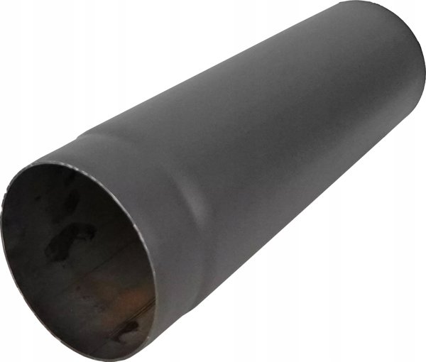 SpiroFlex Ατσάλινος Σωλήνας Καμινάδας Φ160, Μήκος 0,5m, Μαύρο Χρώμα, Πάχος 2mm