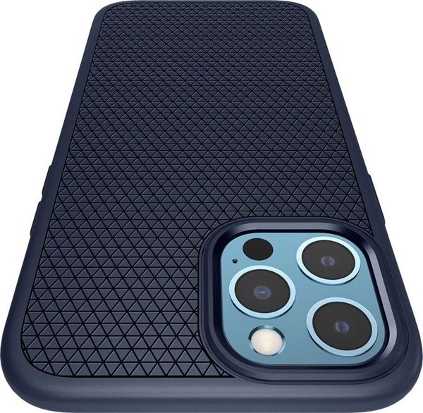 Spigen Θήκη Spigen Liquid Air Apple iPhone 12 Pro Max Navy Blue