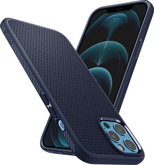 Spigen Θήκη Spigen Liquid Air Apple iPhone 12 Pro Max Navy Blue