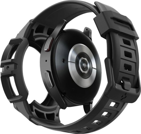 Spigen Rugged Armor Pro Λουράκι για Samsung Galaxy Watch 5 Pro (45mm) με Προστατευτική Θήκη - Μαύρο