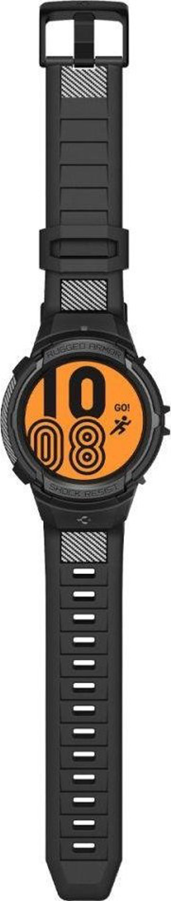 Spigen Rugged Armor Pro Λουράκι για Samsung Galaxy Watch 5 Pro (45mm) με Προστατευτική Θήκη - Μαύρο