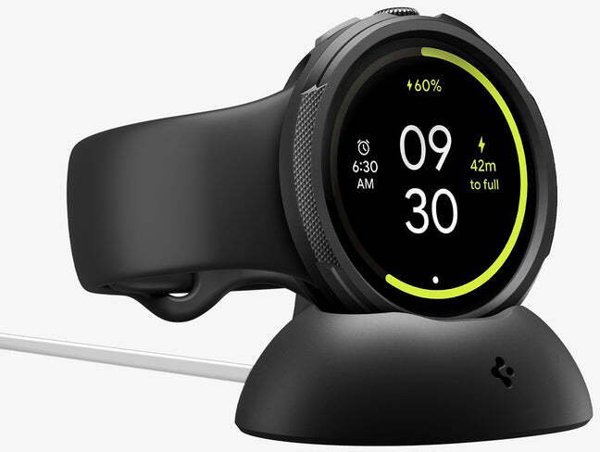 Spigen Liquid Air V2, matte black - Google Pixel Watch 4 45mm