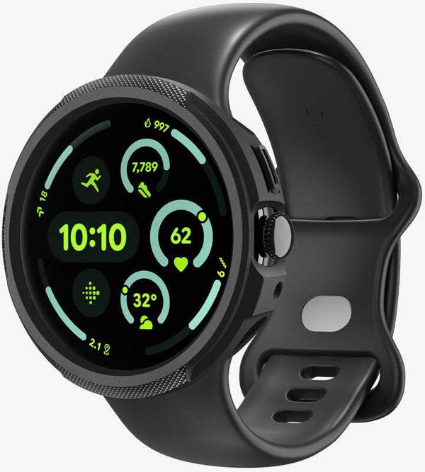 Spigen Liquid Air V2, matte black - Google Pixel Watch 4 45mm