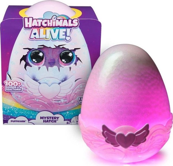 Spin Master Hatchimals Alive Pufficorn - Διαδραστικό Παιχνίδι με Αυγό 6069132