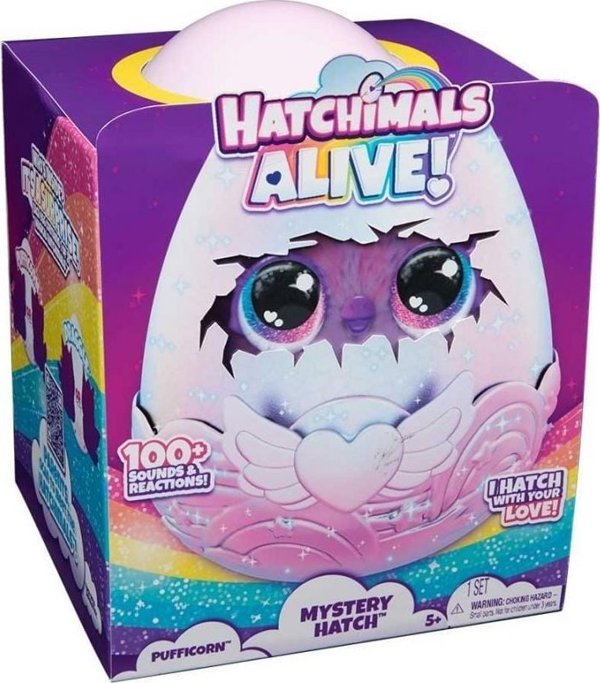 Spin Master Hatchimals Alive Pufficorn - Διαδραστικό Παιχνίδι με Αυγό 6069132