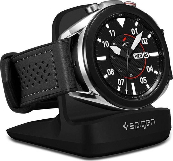 Spigen S352 Night Stand Βάση Φόρτισης για Galaxy Watch 3 - Μαύρη