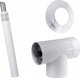 SpiroFlex Σετ Πλευρικής Εξόδου 60/100 για Viessmann & De Dietrich, Ανοξείδωτο, Λευκό RAL 9016