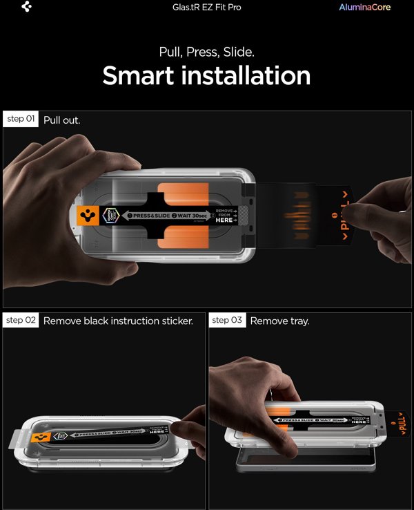 Spigen Glass tR EZ Fit Pro Προστατευτικό Οθόνης 2-Pack για Sony Xperia 10 VI, Διάφανο