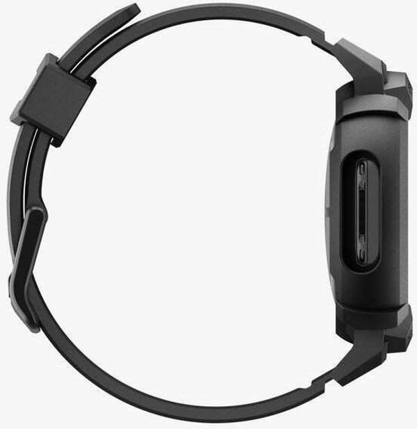 Spigen Rugged Armor Pro + Stand, matte black - Google Pixel Watch 4 45mm
