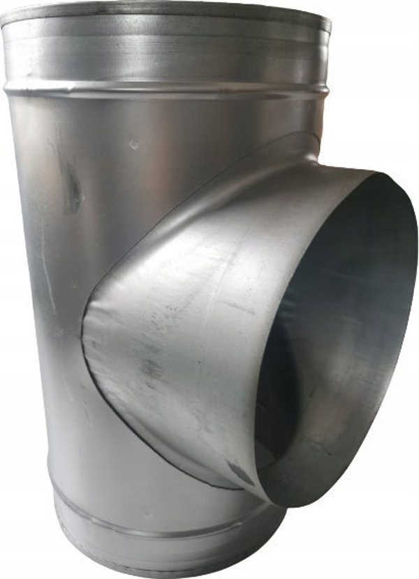 SpiroFlex Ταυ (Y-Connector) Αεραγωγών 160/160mm, 90°, Γαλβανισμένος Χάλυβας