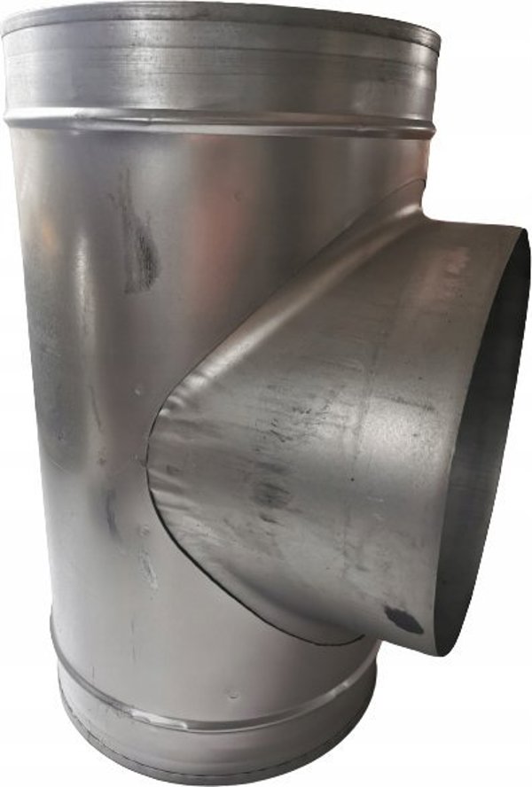 SpiroFlex Ταυ (Y-Connector) Αεραγωγών 160/160mm, 90°, Γαλβανισμένος Χάλυβας