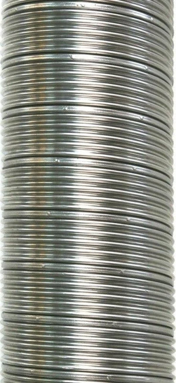 SpiroFlex Εύκαμπτος Σωλήνας από Ατσάλι 115mm - 1m, για Εκκένωση Καυσαερίων