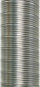 SpiroFlex Εύκαμπτος Σωλήνας από Ατσάλι 115mm - 1m, για Εκκένωση Καυσαερίων