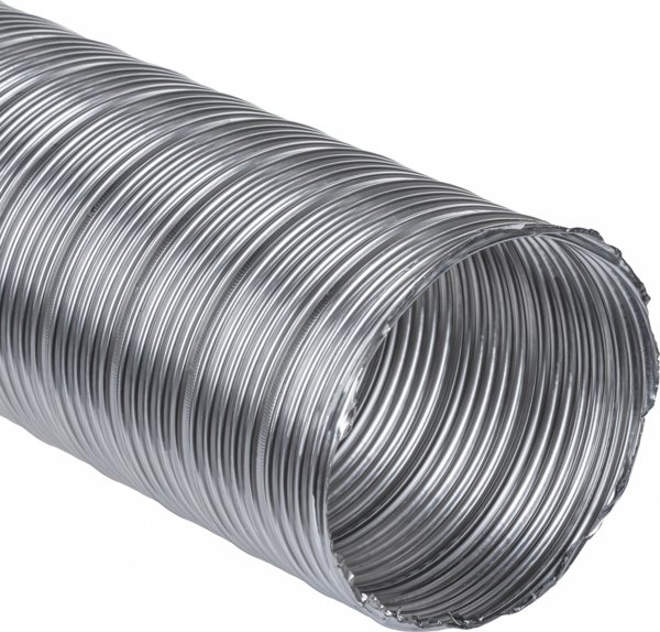 SpiroFlex Εύκαμπτος Σωλήνας από Ατσάλι 115mm - 1m, για Εκκένωση Καυσαερίων