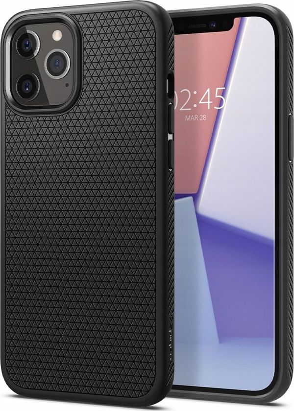 Spigen Spigen Liquid Air iPhone 12 mini 5,4" μαύρο ματ/black matte ACS01744