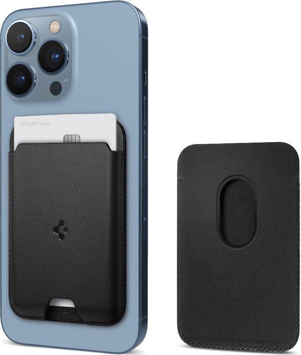 Spigen Valentinus MagSafe Card Holder για iPhone 12/13 - Θήκη Καρτών για MagSafe - Μαύρη